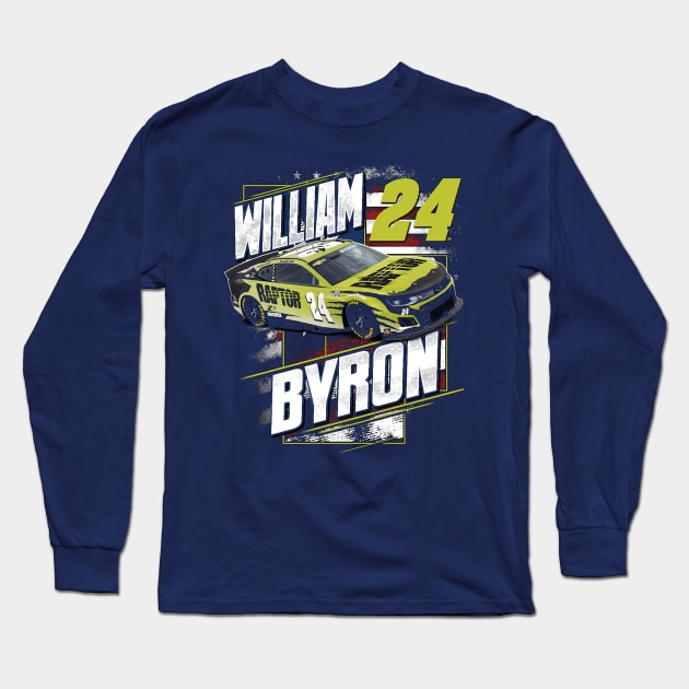 William Byron Raptor Patriotic Long Sleeve T-Shirt by ganisfarhan